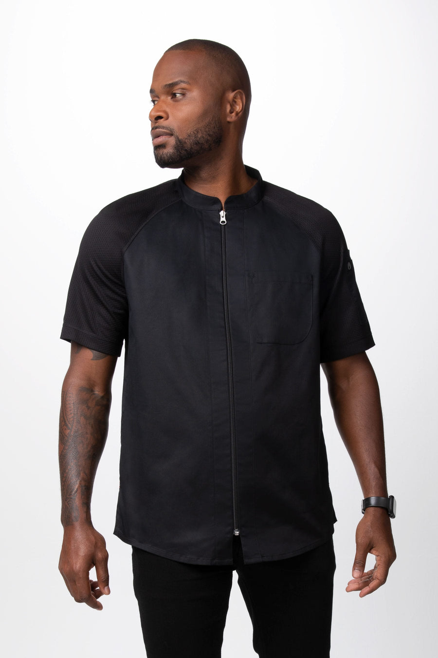 black-chef-uniform-jacket
