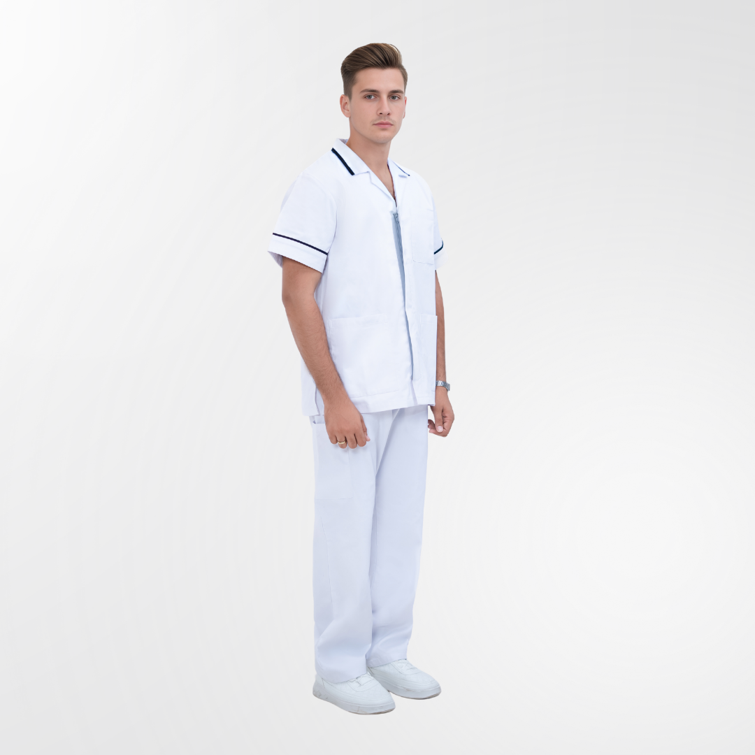 Unisex Tunic Scrub Set – Shirt Collar