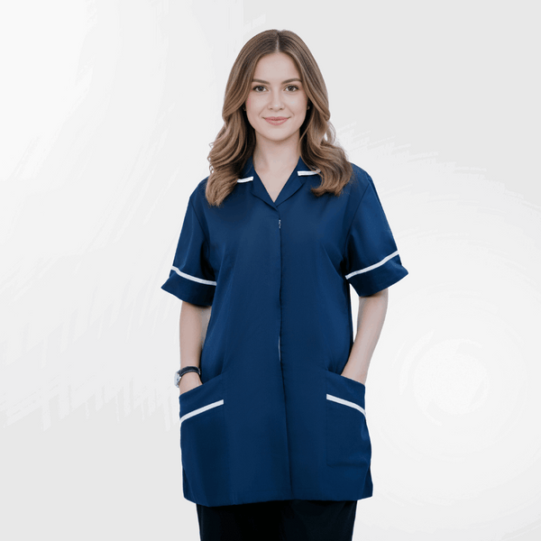 Women’s Tunic Scrub Top – Shirt Collar