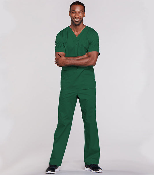 Twill Unisex Scrub Set - 6 Pockets, Half Sleeves (3-Pocket Top & 3-Pocket Pant)