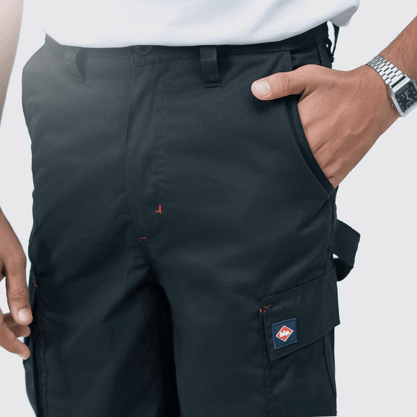 Men’s Black Work Wear Shorts