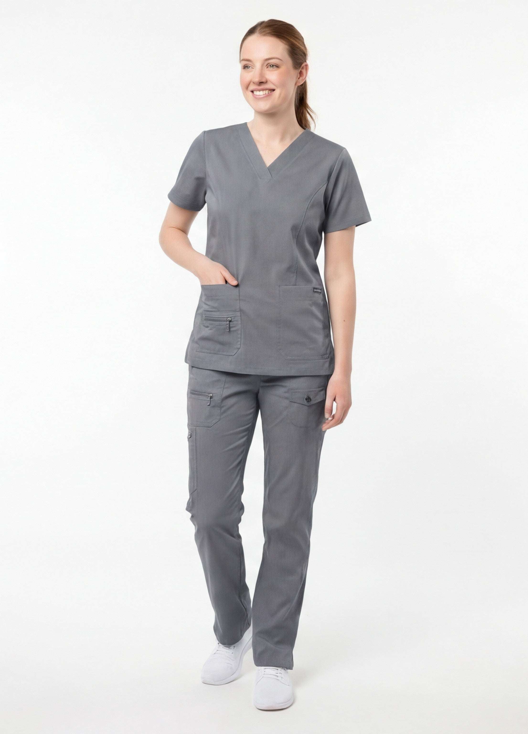 grey-cheap-scrubs-sets​