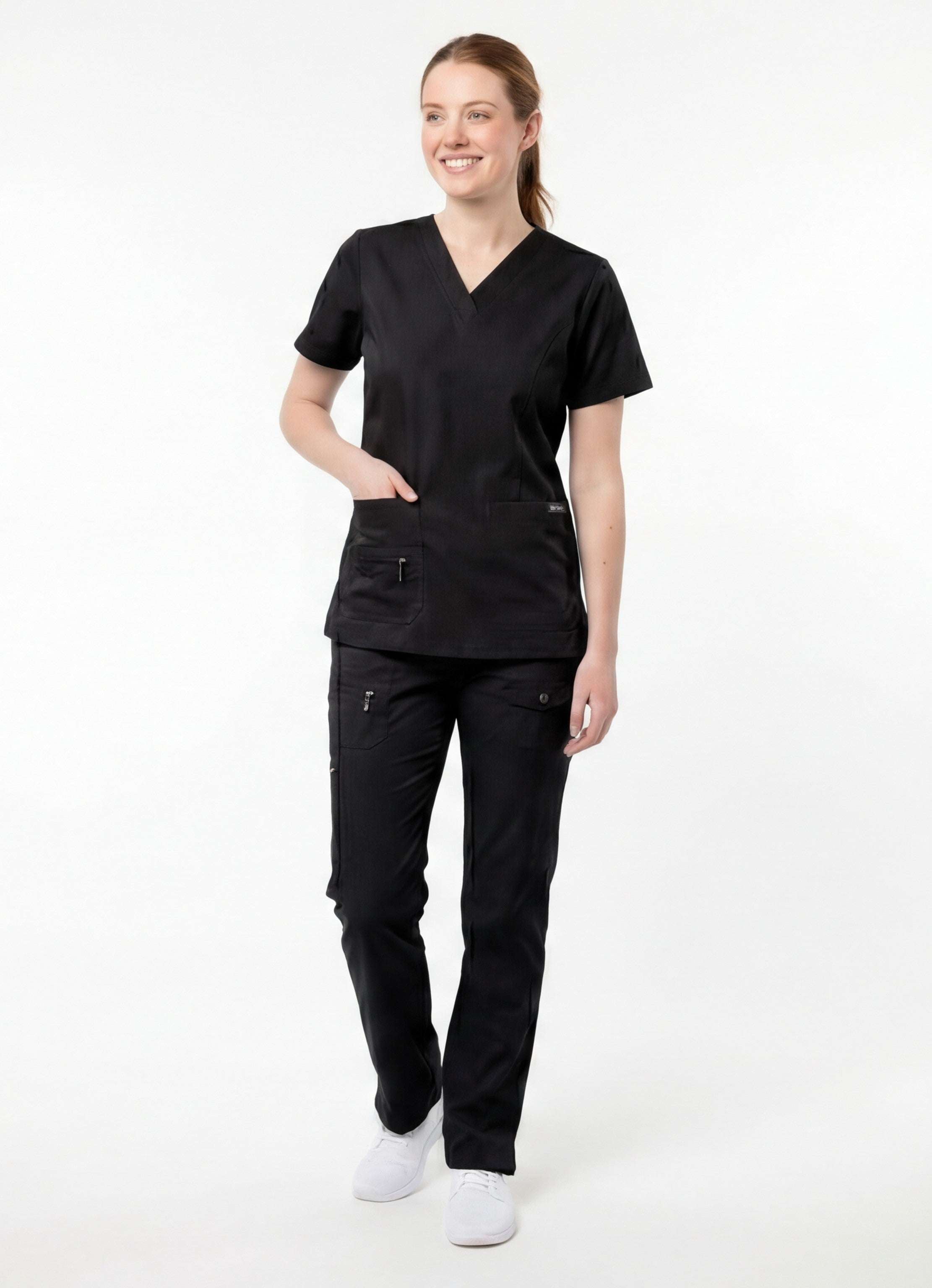 black-cheap-scrubs-sets​