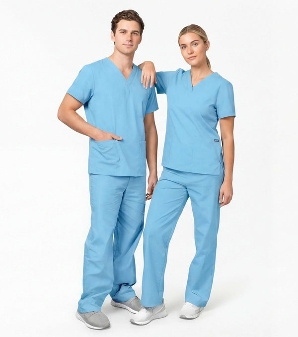 Unisex Drawstring Medical Scrub Set