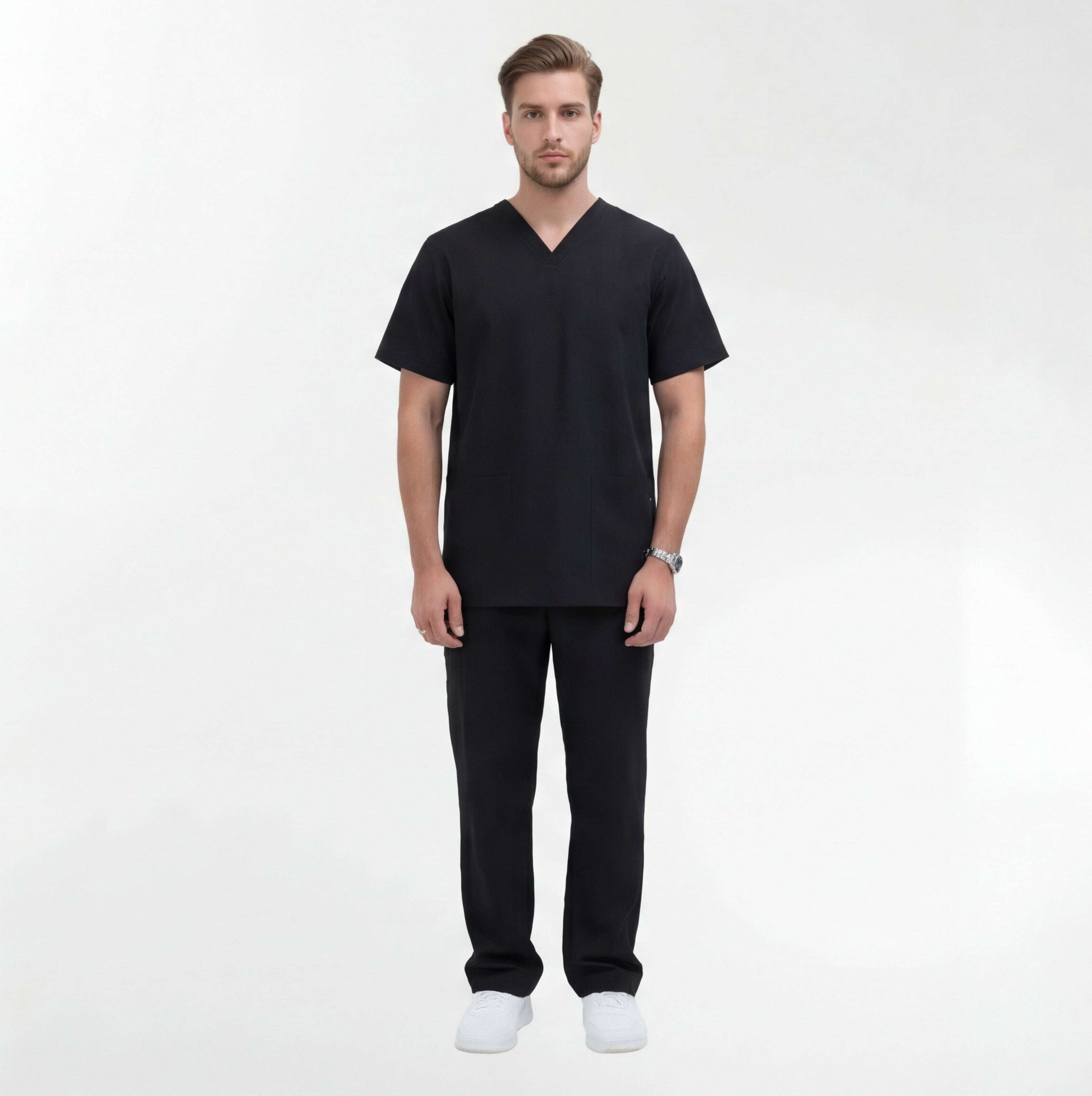 black-scrubs-uniform