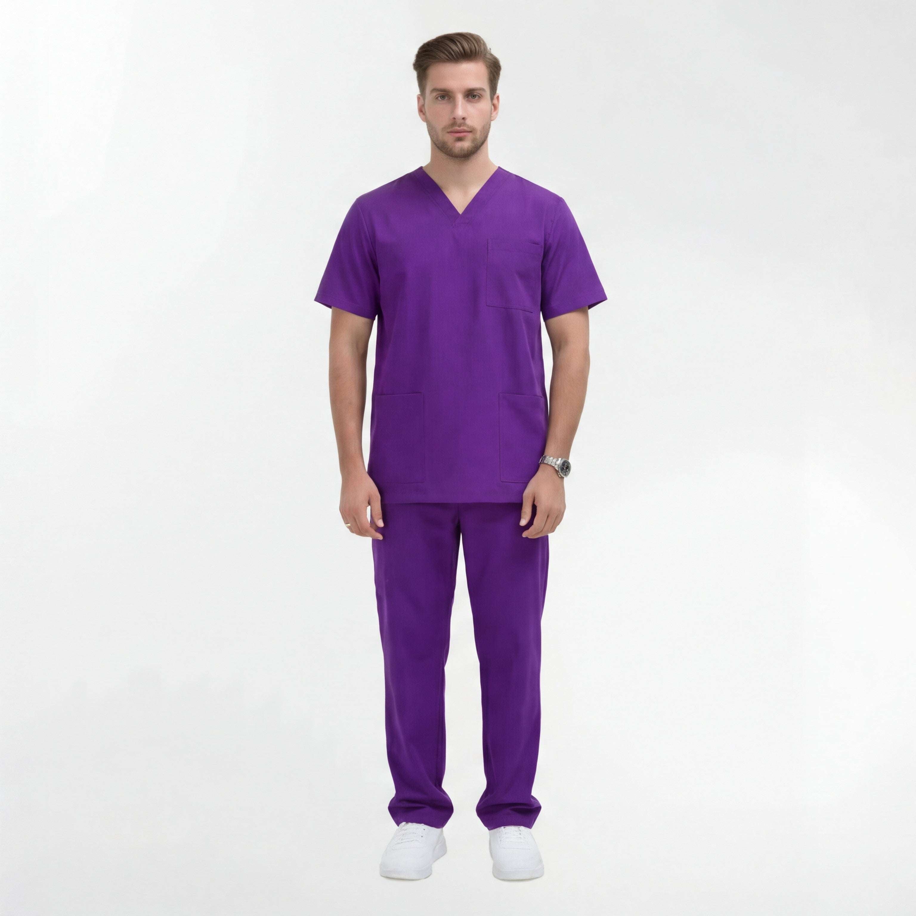 dark-lilac-scrubs-uniform
