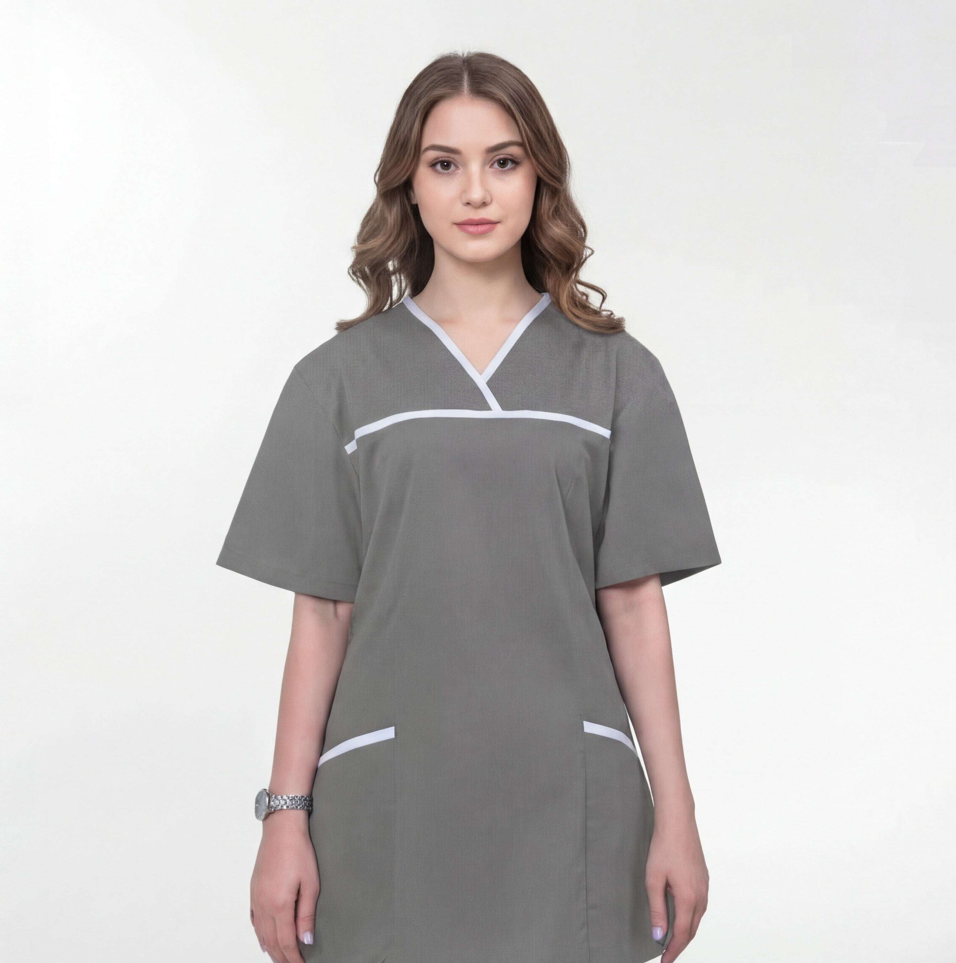 grey-maternity-scrub-tops