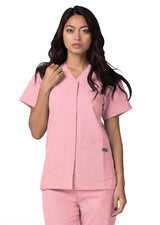 pink-scrub-tops-with-pockets-uk
