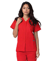 red-scrub-tops-with-pockets-uk