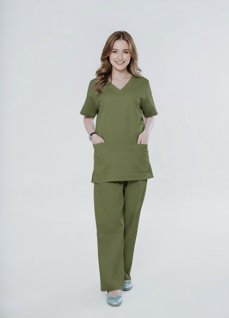 oil-green-personalized-medical-scrubs