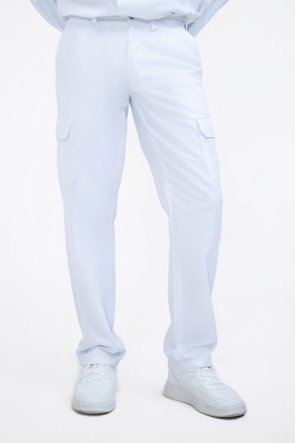 Men’s White Workwear Trouser