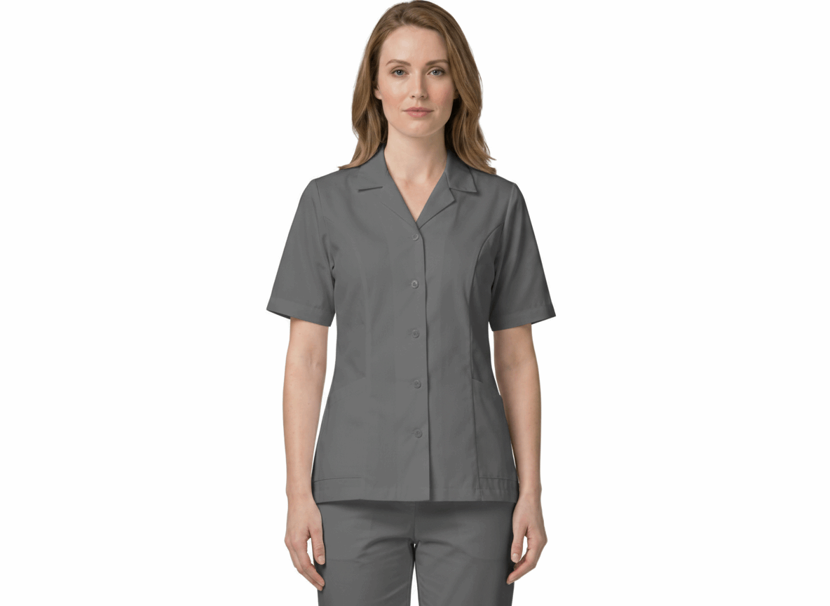 Women’s Lapel Collar Buttoned Top