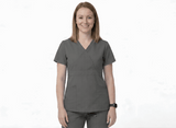 Women’s Mock Wrap Scrub Top
