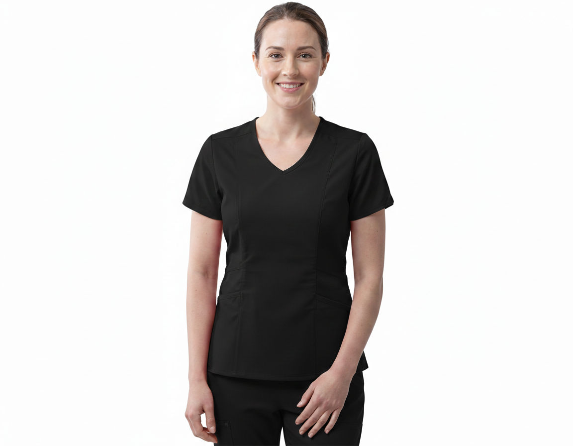 Women’s Modern V-Neck Medical Scrub Top