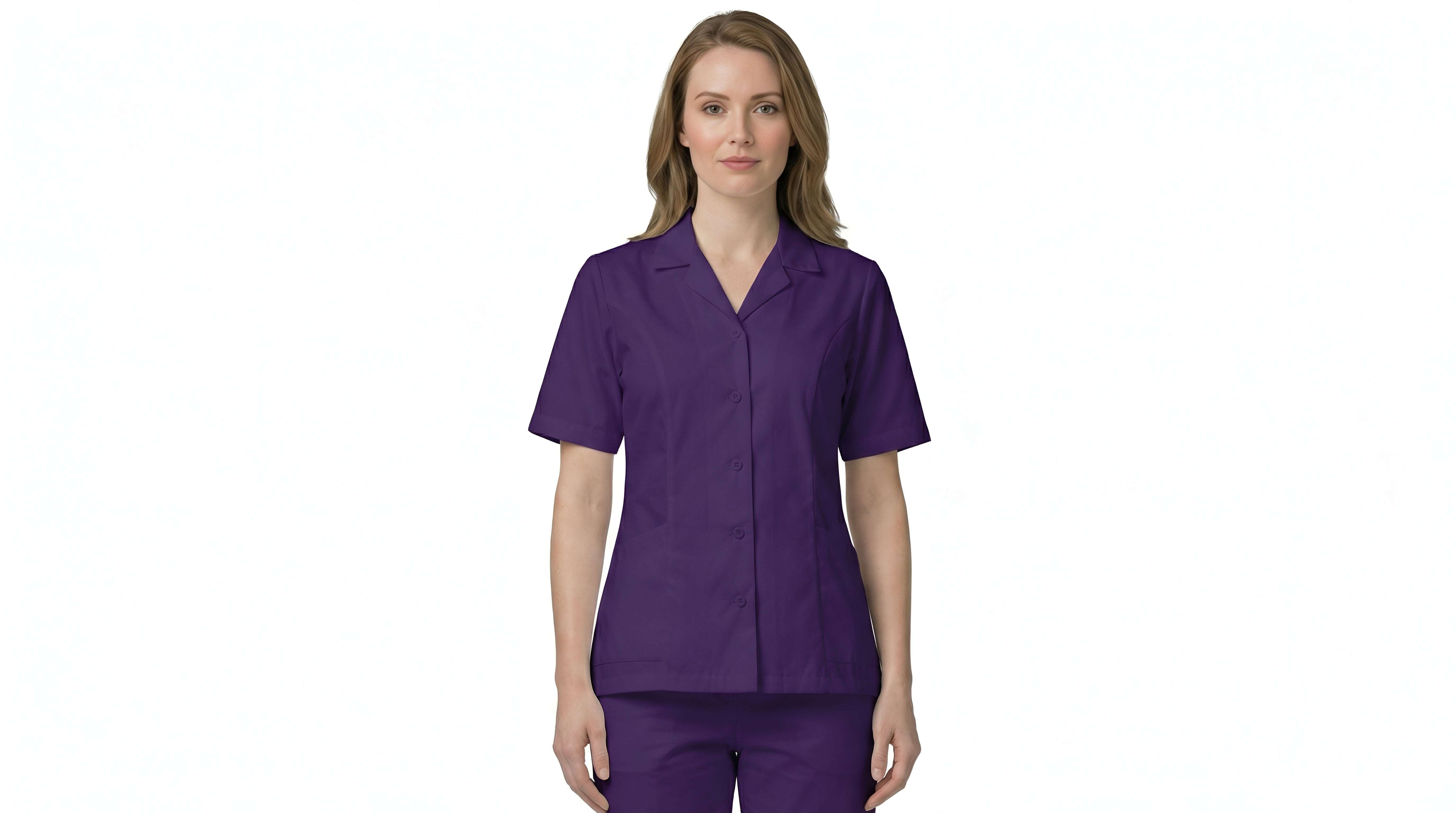dark-lilak-scrub-uniform-tops