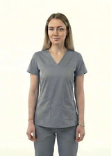 grey-maternity-scrub-tops