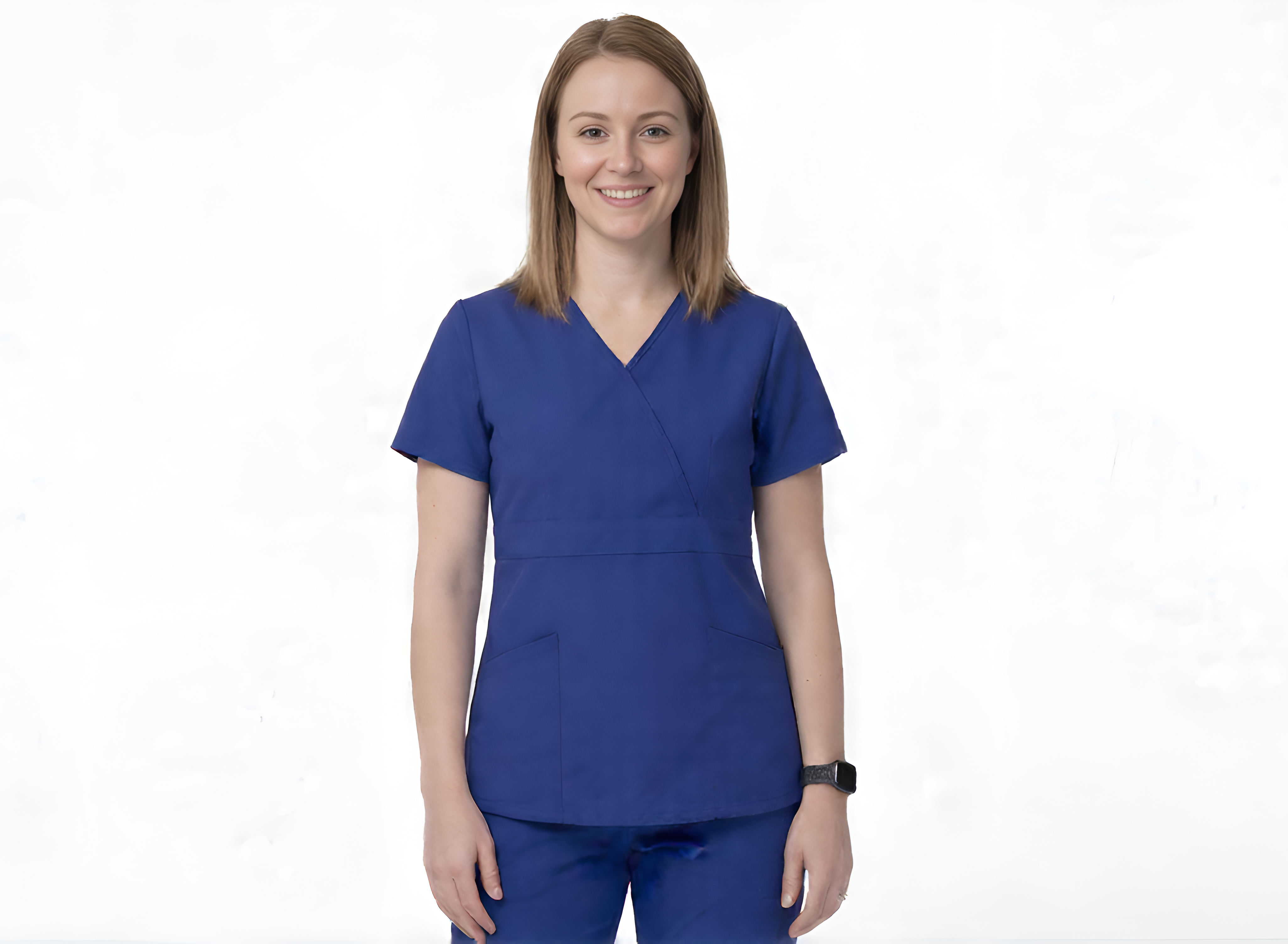 Women’s Mock Wrap Scrub Top