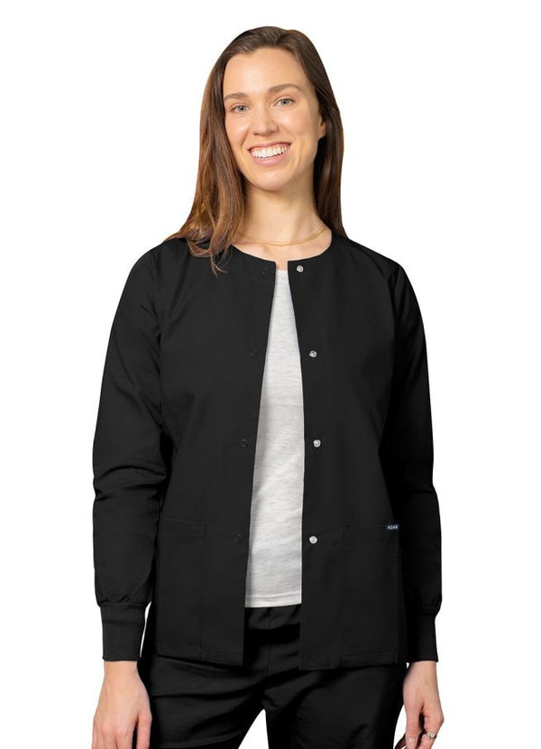 Women’s Snap-Button Scrub Jacket