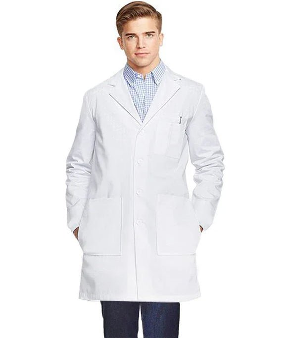 Unisex Doctor White Coat with Side-Access Pockets