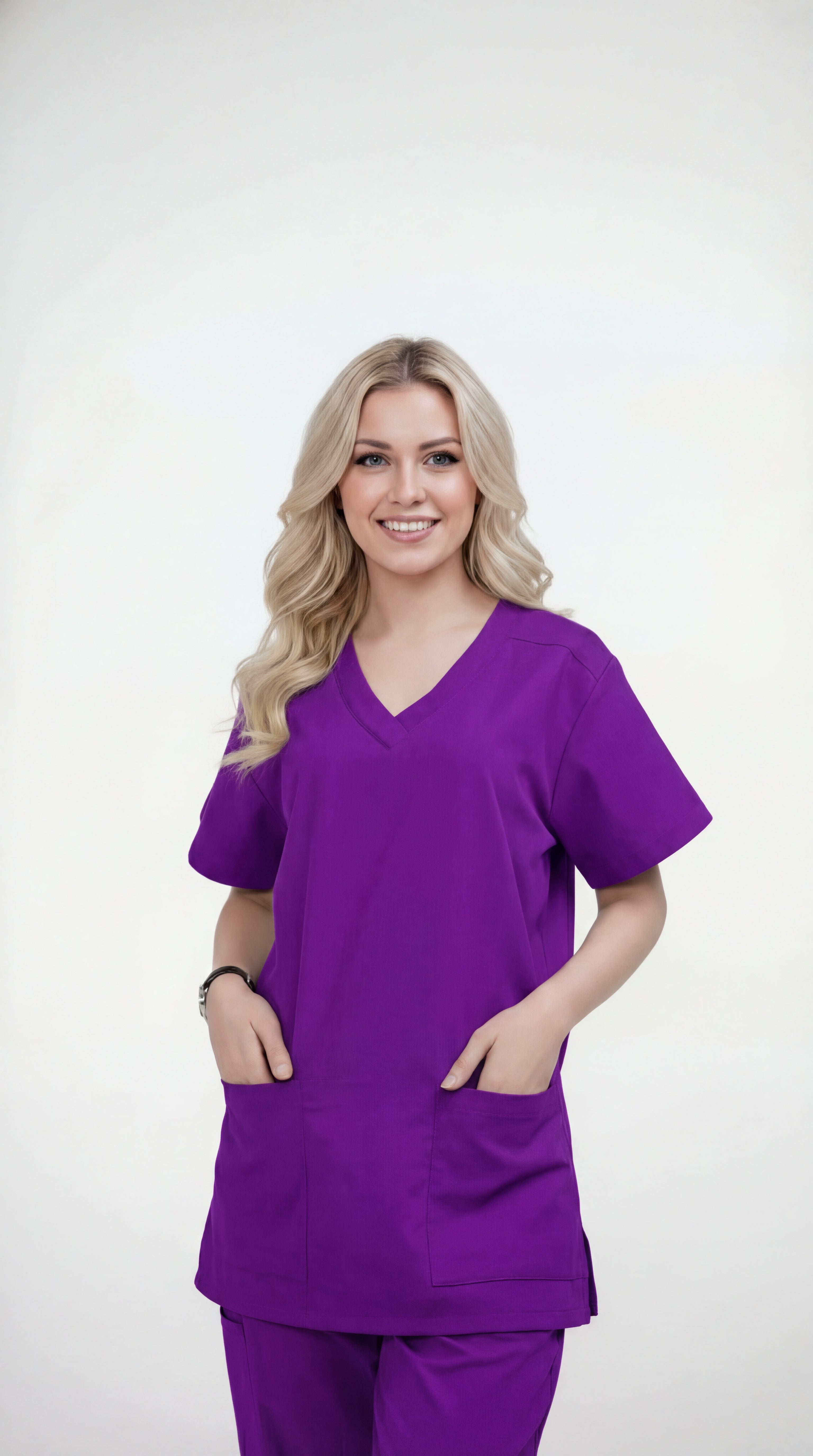 dark-lilac-nursing-uniform