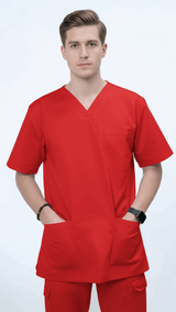 red-unisex-scrub-sets