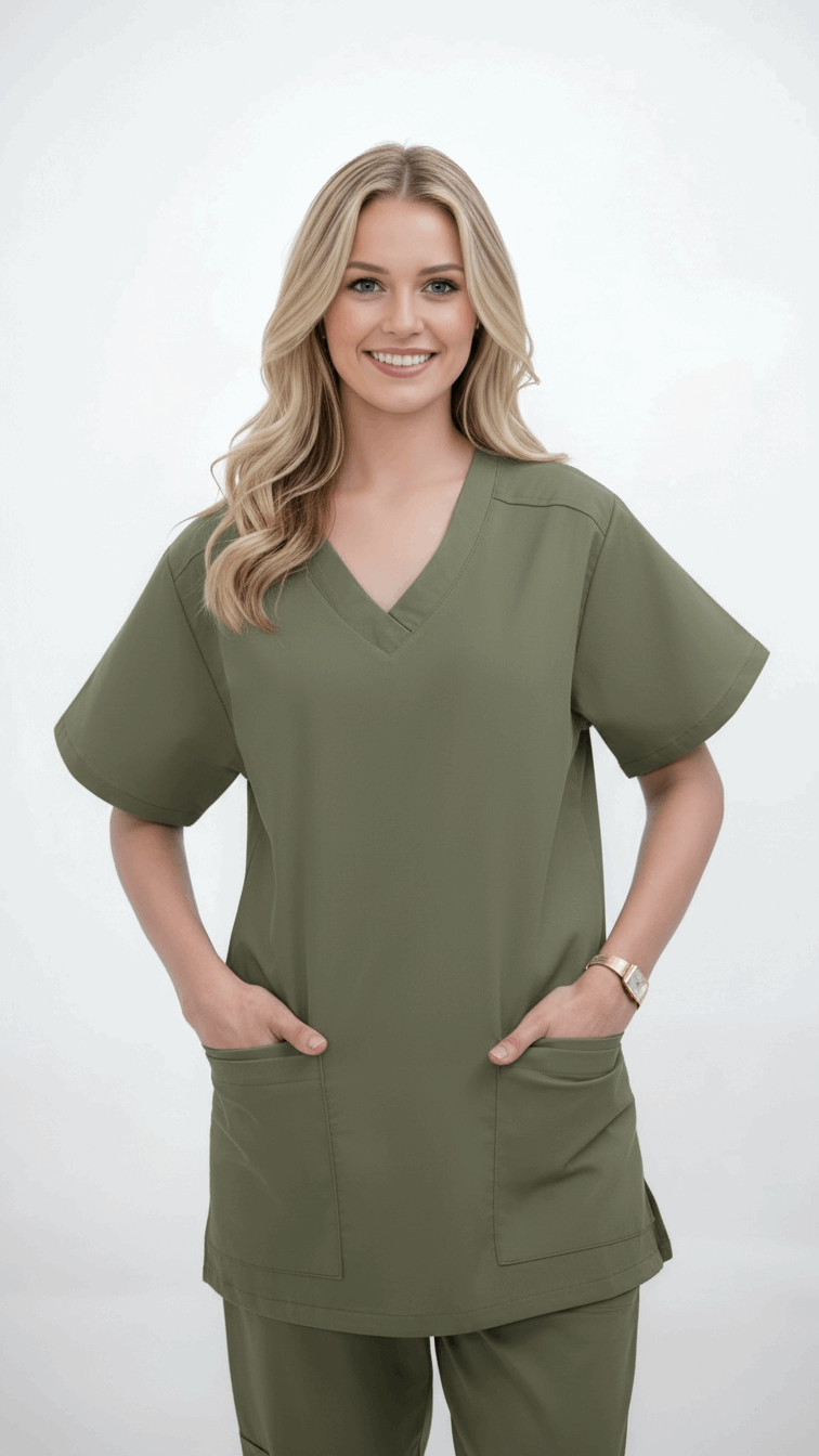 oil-green-medical-scrubs