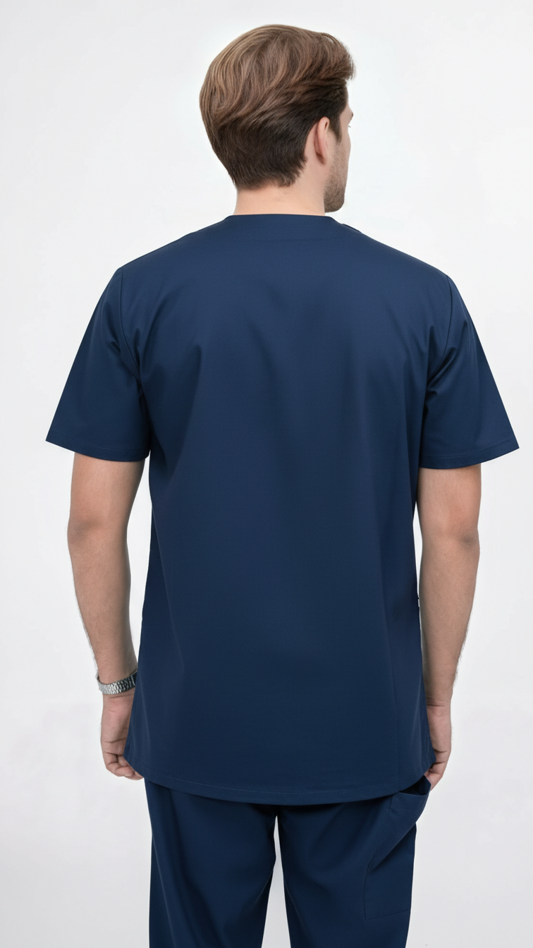 Unisex 5-Pocket Dental Scrub Set