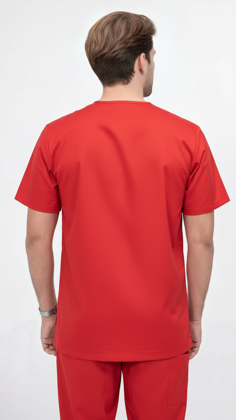 Unisex 5-Pocket Dental Scrub Set