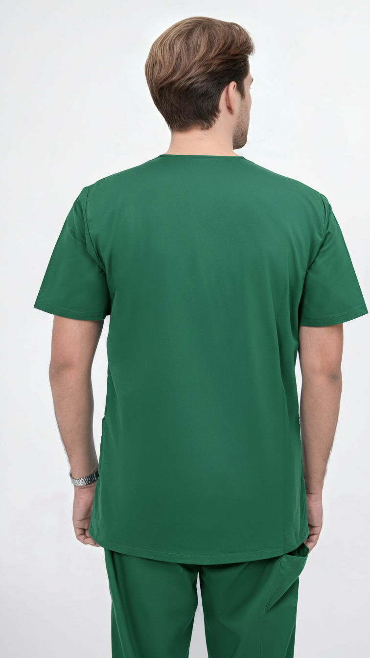 Unisex 5-Pocket Dental Scrub Set