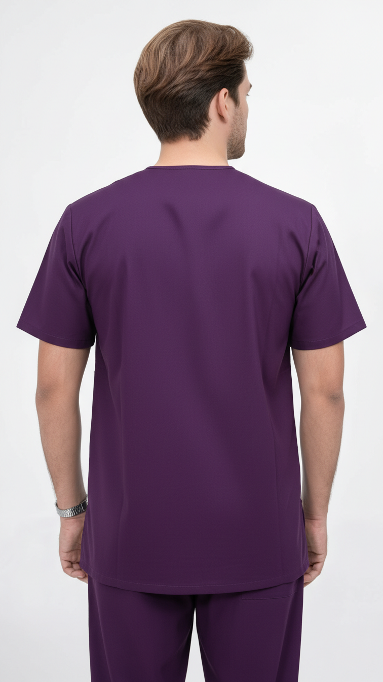 Unisex 5-Pocket Dental Scrub Set