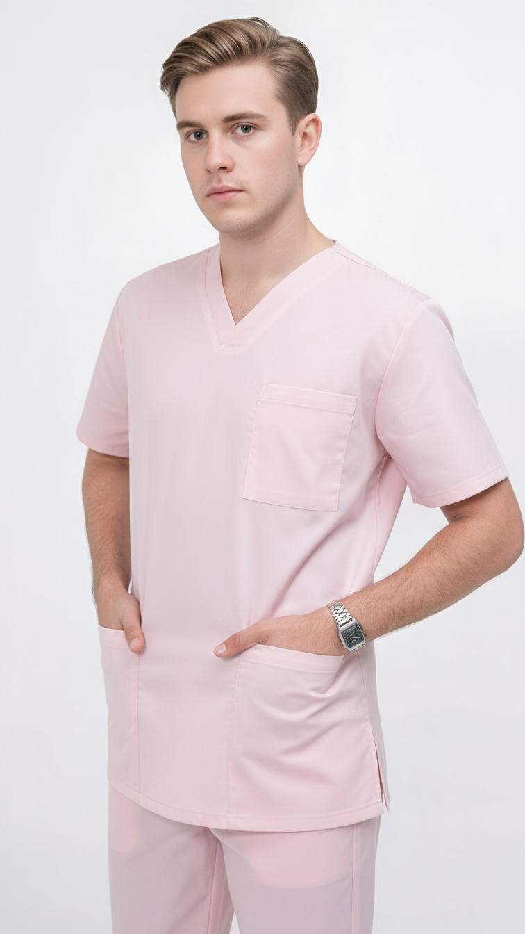 Unisex 5-Pocket Dental Scrub Set