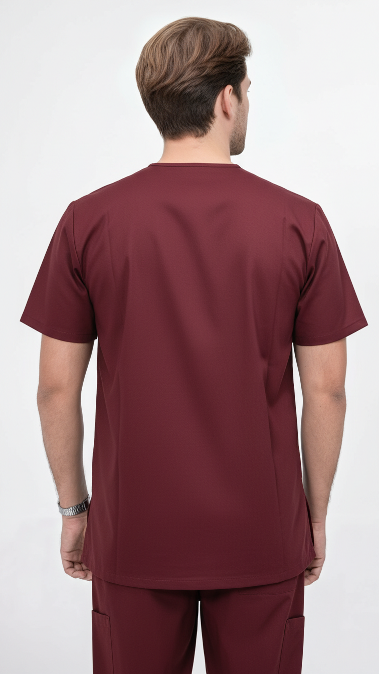 Unisex 5-Pocket Dental Scrub Set