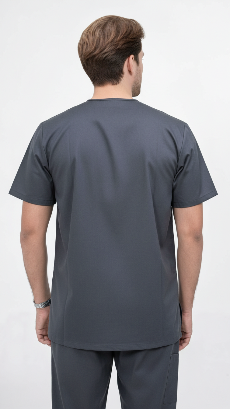 Unisex 5-Pocket Dental Scrub Set