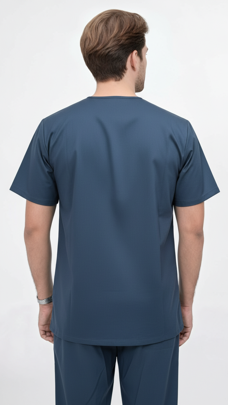 Unisex 5-Pocket Dental Scrub Set