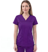dark-lilac-maternity-scrub-tops