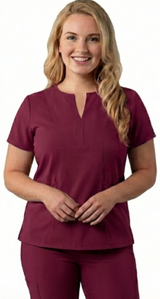 bordo-scrub-uniform-tops