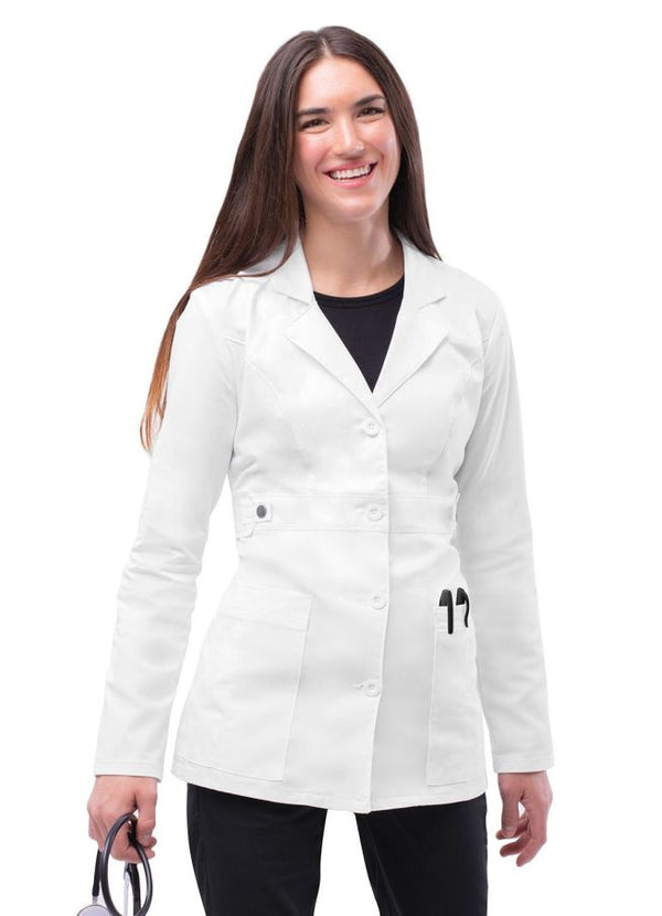Women's White Lab Coat – Button Front