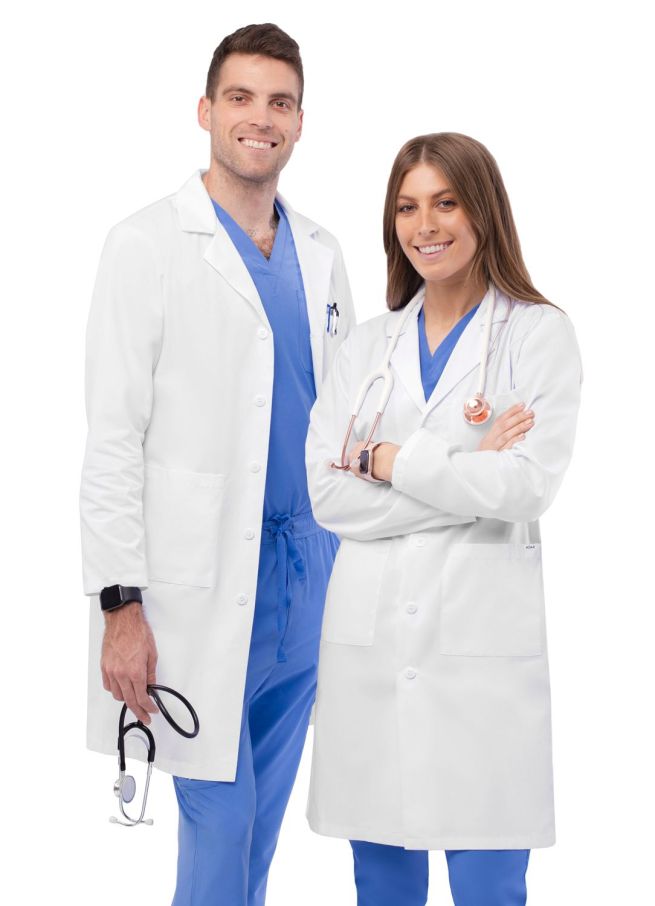 Unisex Nursing Lab Coat  Professional Healthcare Uniform