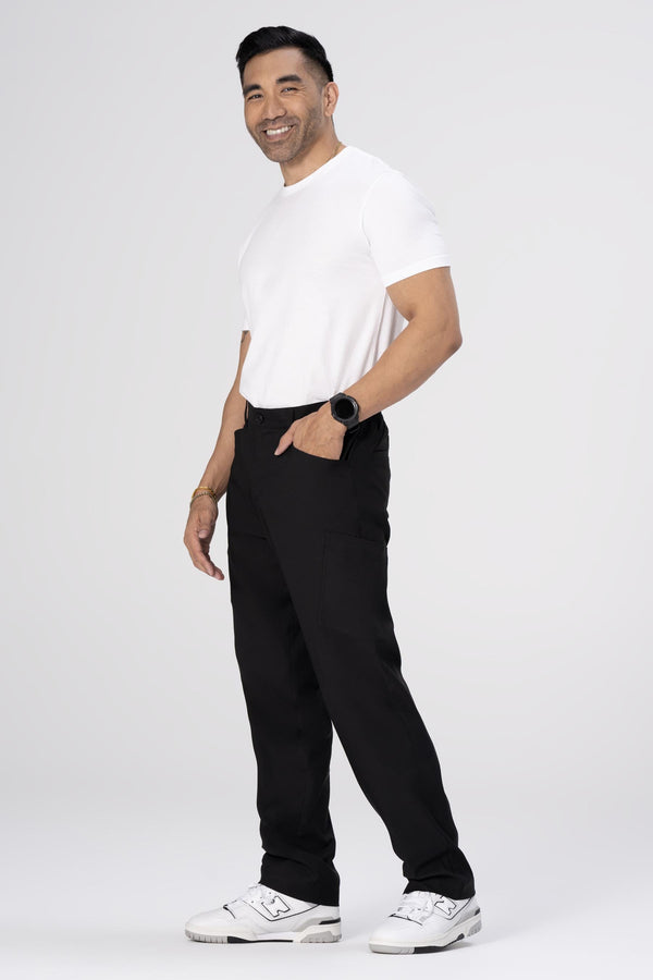 Men’s Black Cargo Work Trouser