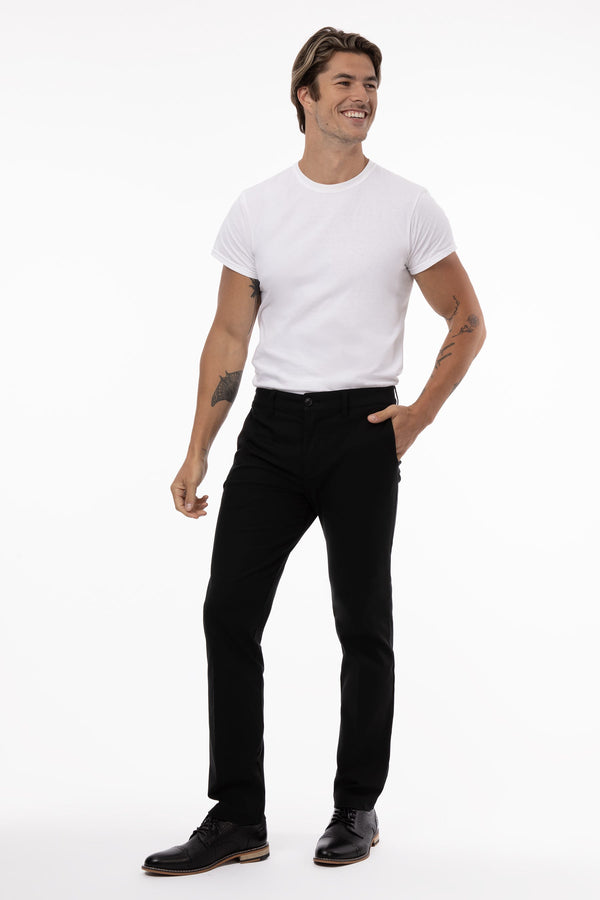 Men’s Black Straight-Fit Work Trouser