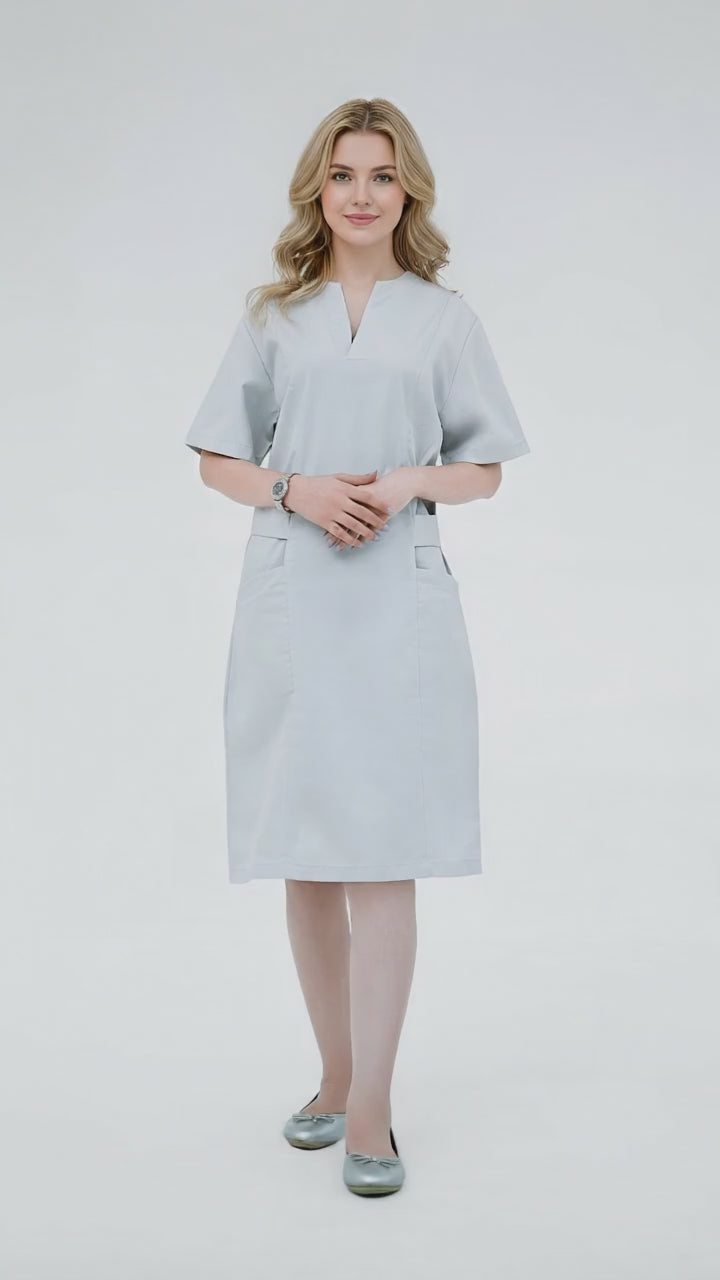 Women’s V-Neck Tie Waist Nursing Dress