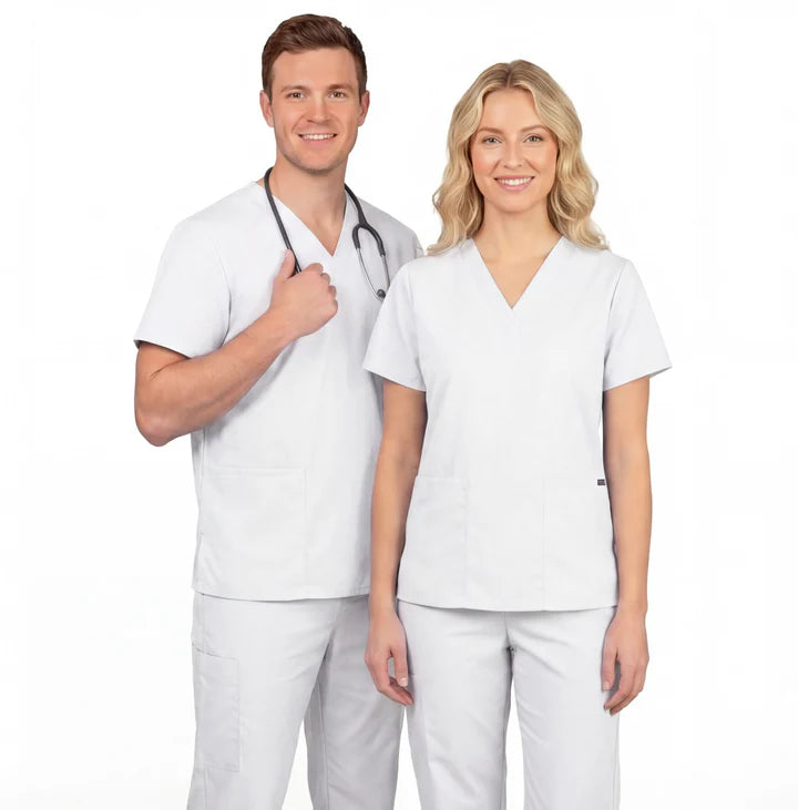 white-medical-scrubs-uk